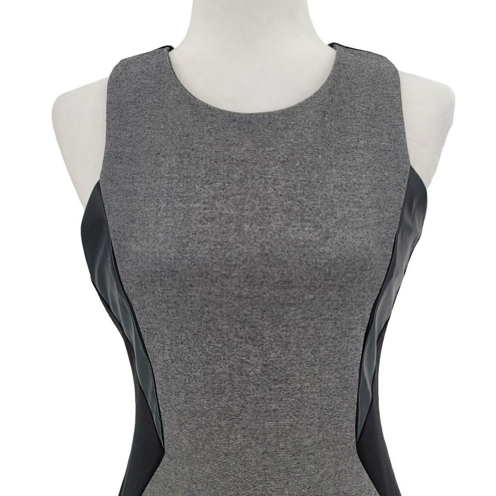 NWT Pink Martini Hally Sleeveless Colorblock Charcoal Dress Womens Small - Picture 2 of 12
